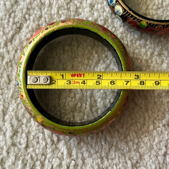Set of Kashmiri Hand painted Bangles Brand New - Picture 7 of 7